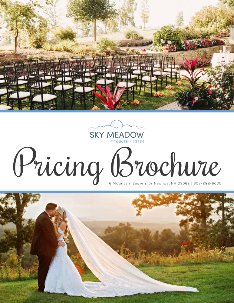 Cover for the Pricing Brochure.