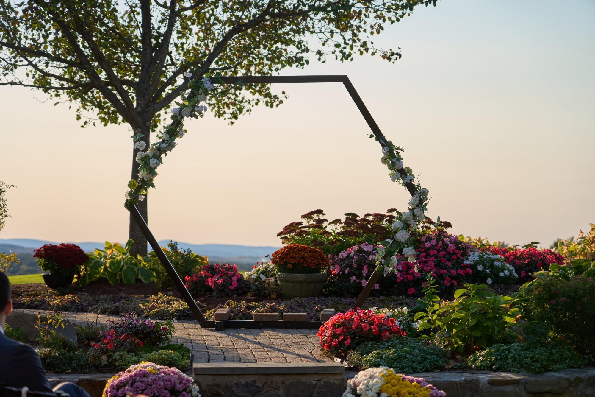 Altar at sunset.