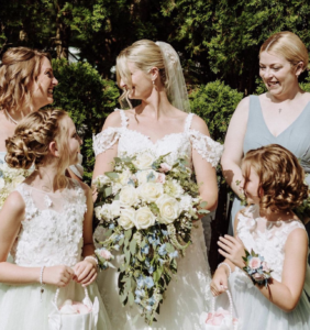 Bride and bridesmaids.